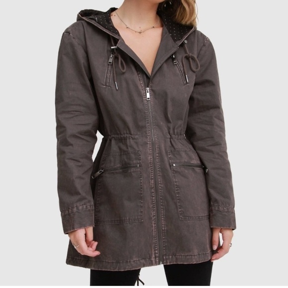 Belle & Bloom Westwood Hooded Utility Jacket size large - Picture 1 of 5